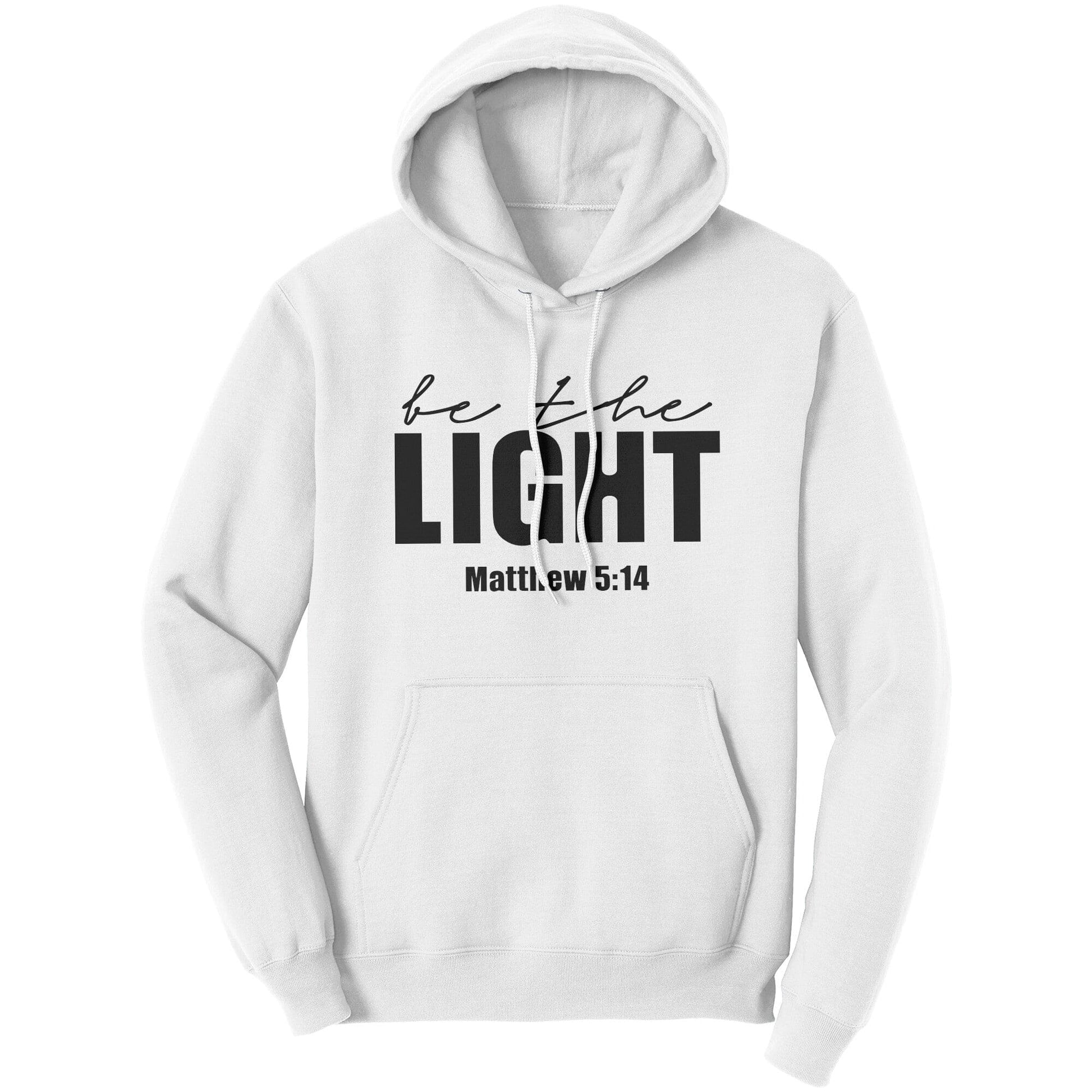 Graphic Hoodie Sweatshirt - be the Light Matthew 5:14 Hooded Shirt-0