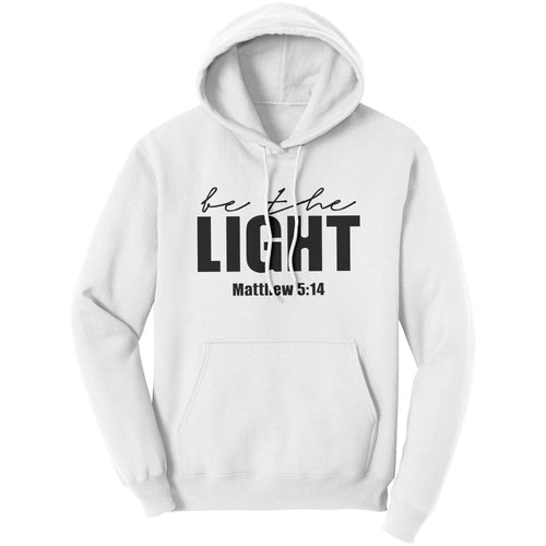 Graphic Hoodie Sweatshirt - be the Light Matthew 5:14 Hooded Shirt-0